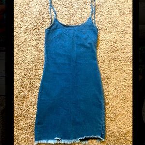 Forever 21 low back denim dress